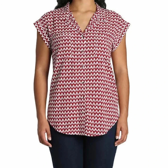 Jachs Girlfriend Ladies' Short Sleeve Blouse - Picture 3 of 7